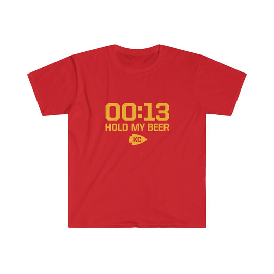 Mahomes Hold my beer | Kansas City Chiefs | 13 Seconds | Unisex T-Shirt