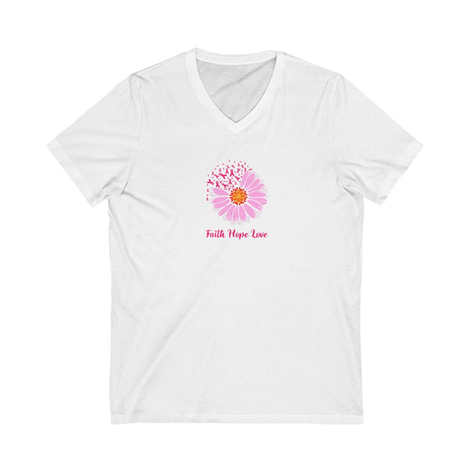 Faith Love Hope | Breast Cancer Awareness | Women's Tee